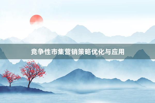 竞争性市集营销策略优化与应用